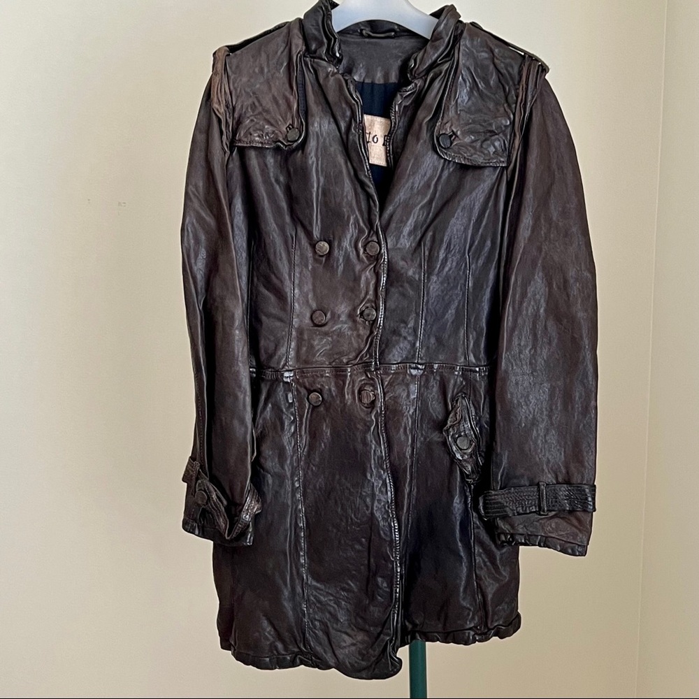Giorgio Brato Leather Coat